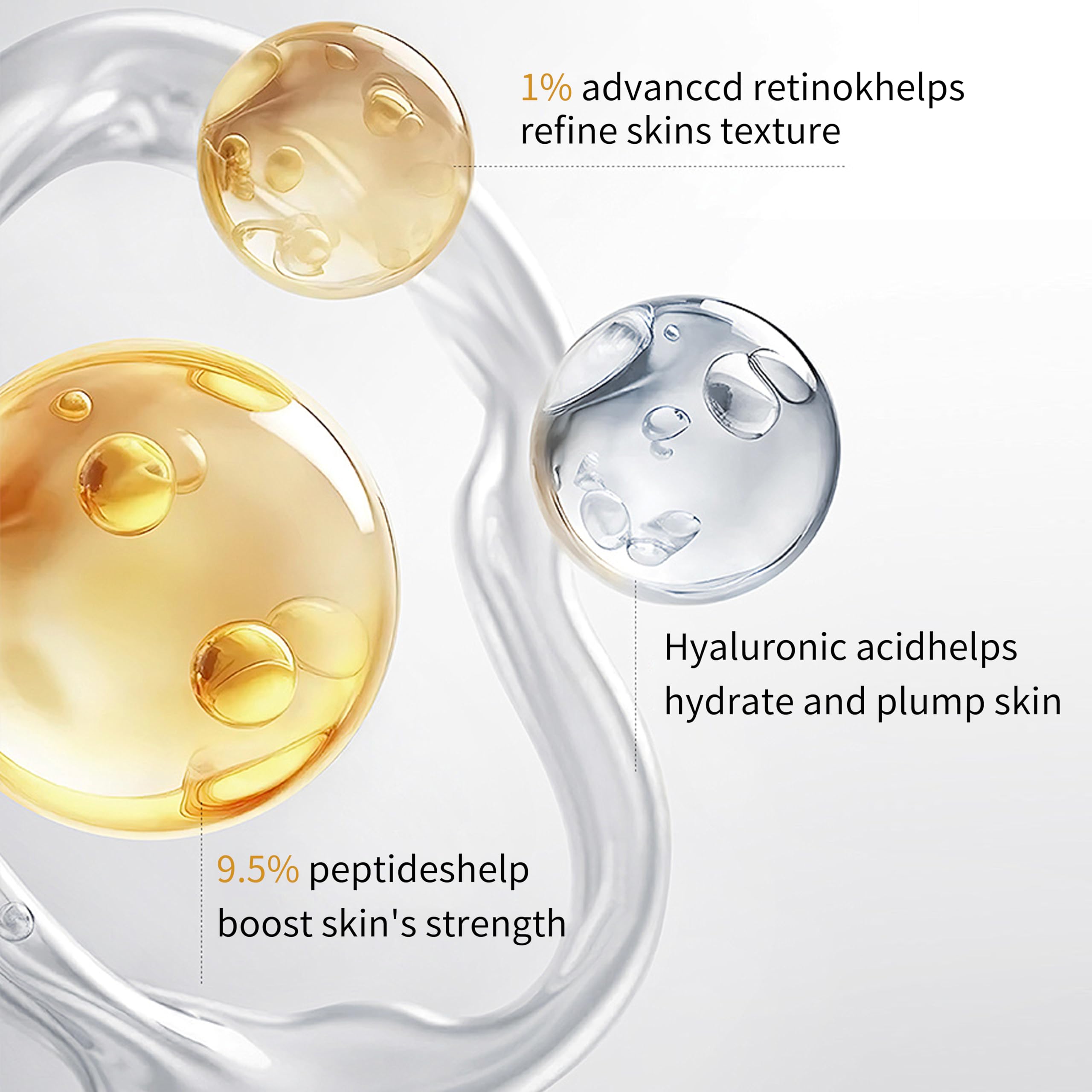 20-Days NAD+ Anti-Aging Peptide Serum | Activated Niacinamide Collagen Serum Repair Wrinkles, Firm & Brighten Skin No Microneedling