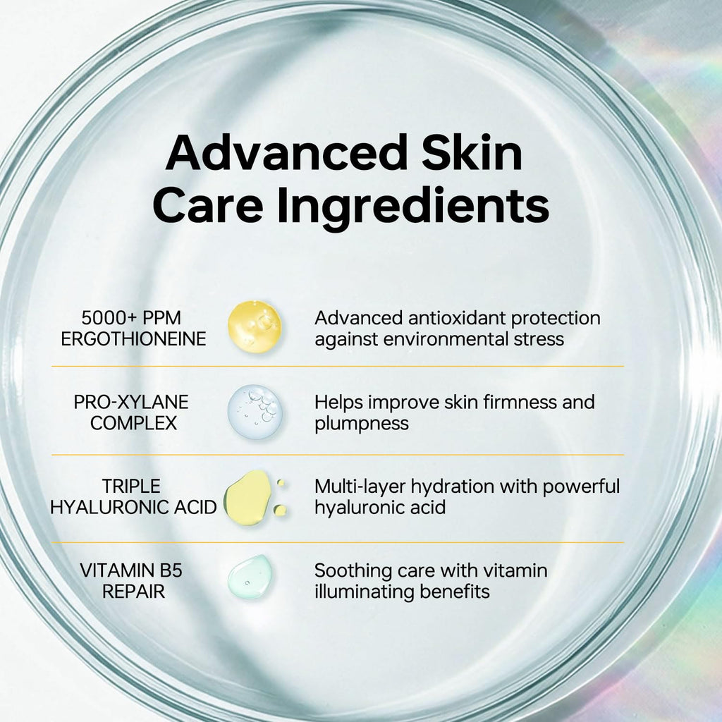 Wrinkle Repair Facial Serum | Ergothioneine Pro-Xylane Hyaluronic Acid Collagen Serum