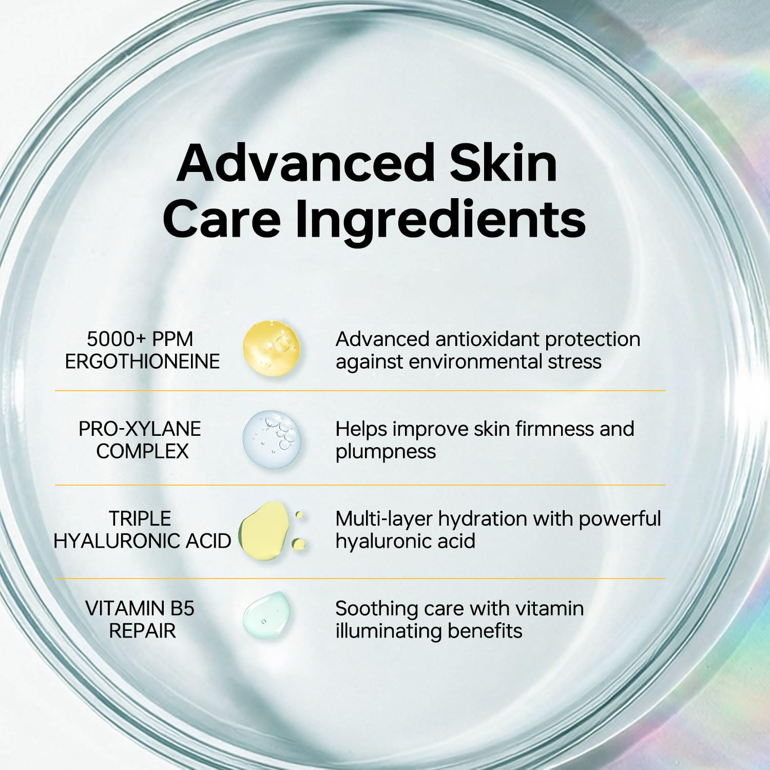 Wrinkle Repair Facial Serum | Ergothioneine Pro-Xylane Hyaluronic Acid Collagen Serum