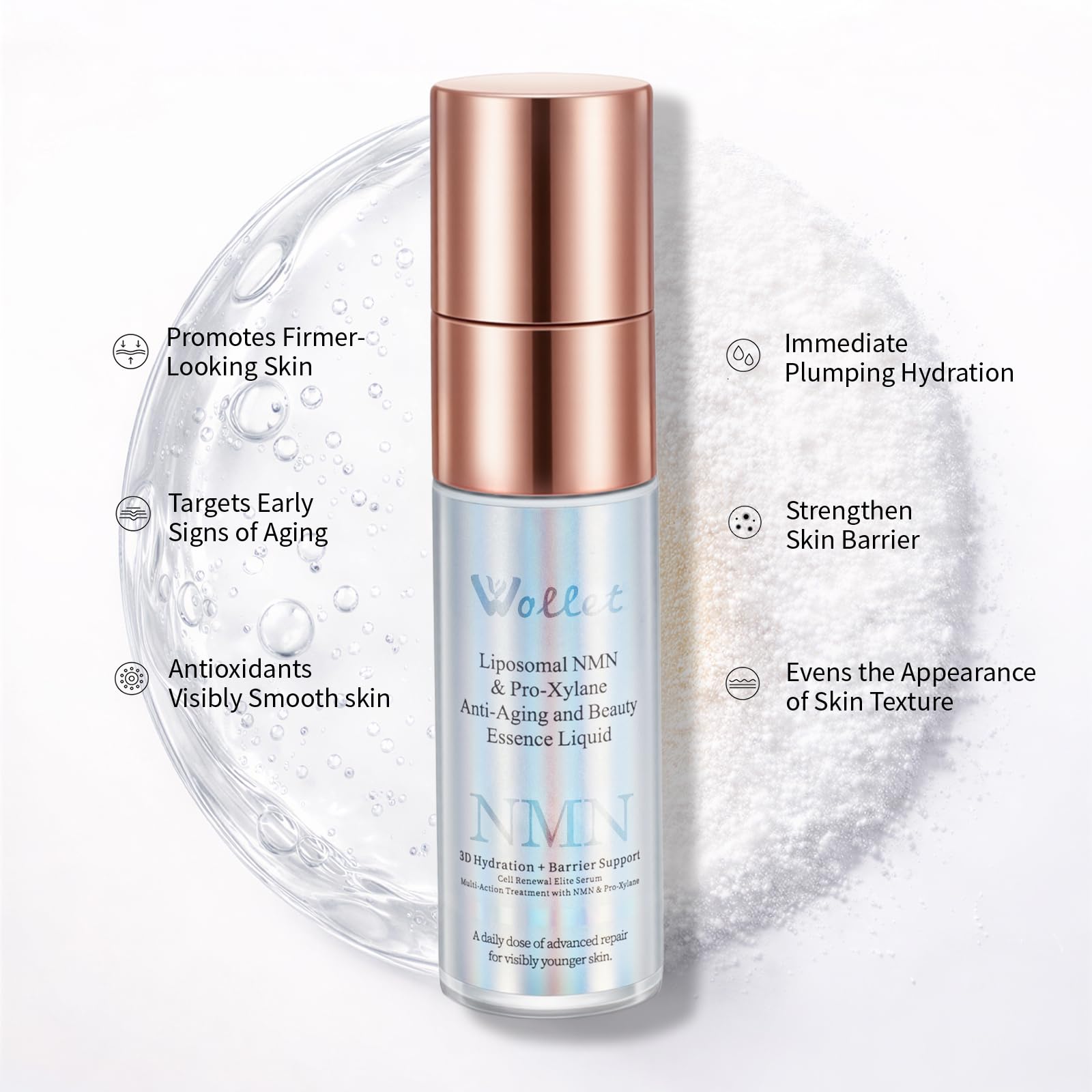 Age Smarter. Glow Longer. Fresh-Activated Liposomal NMN Serum
