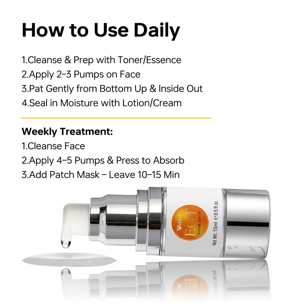 Wrinkle Repair Facial Serum | Ergothioneine Pro-Xylane Hyaluronic Acid Collagen Serum